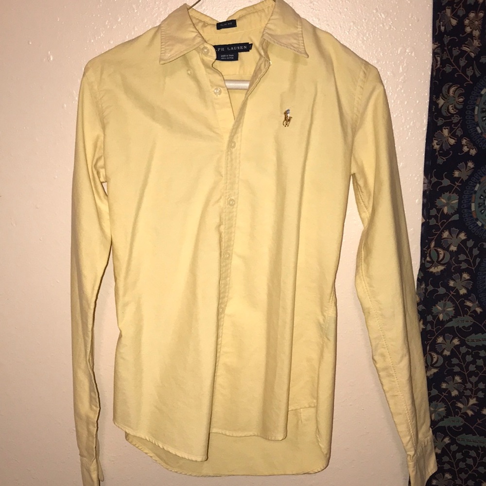 Ralph Lauren Yellow Long Sleeve Top